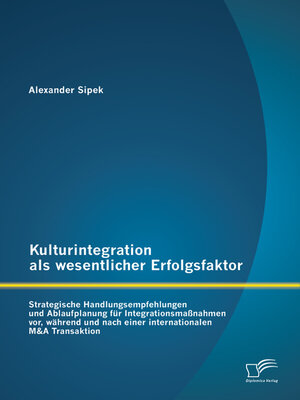 cover image of Kulturintegration als wesentlicher Erfolgsfaktor